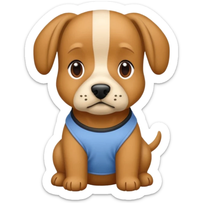 Cagnolini piccoli chiuaua, bassotto e Yorkshire seduti con vestitini di maglia di diverso colore sticker