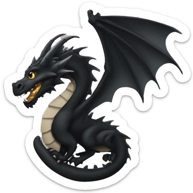 black dragon sticker