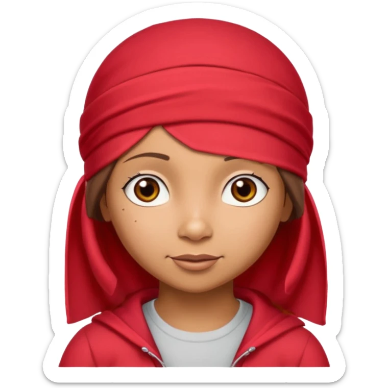 i want an emoji that shows dora the explorer with a red durag on, and next to her there are word that spell SYBAU sticker
