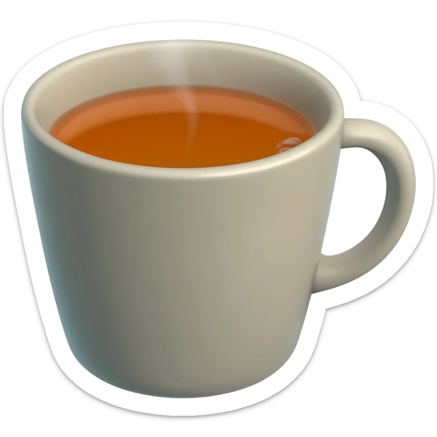 cup of tea sticker