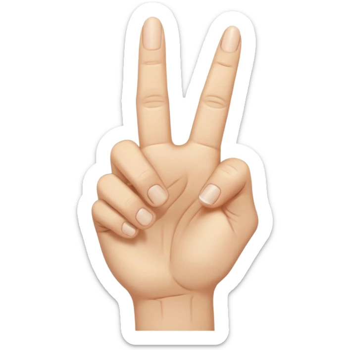 i want to create simple enoji for whatsapp the amojy of hand with the middle finger down sticker