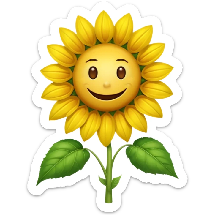 a exact  picture of the sunflower from Plants vs. Zombies sticker