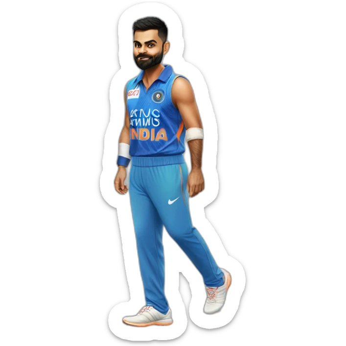 virat kohli full body image sticker
