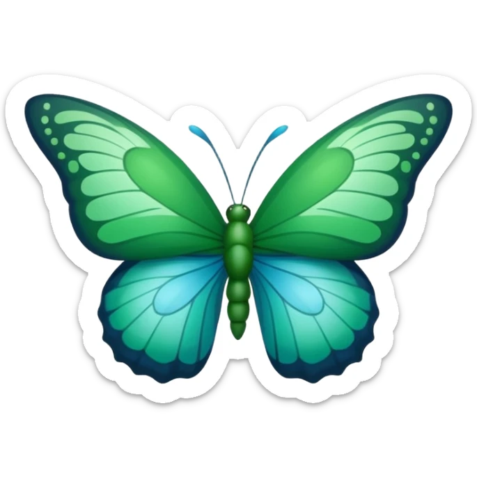 Créer un emoji représentant la Guadeloupe dans sa forme géographique réelle, vue du dessus sticker