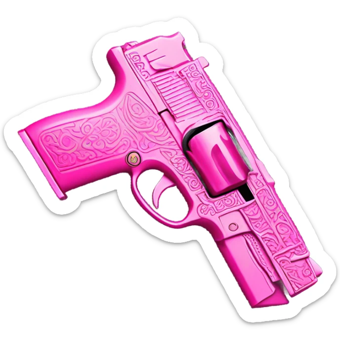 Pink Gun sticker
