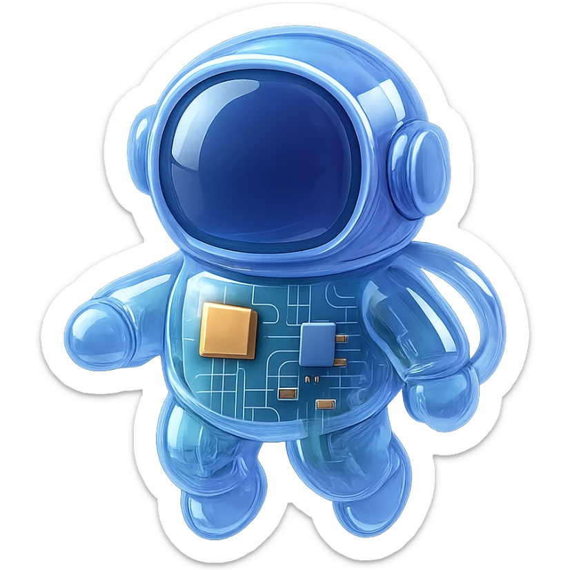 astronaut sticker
