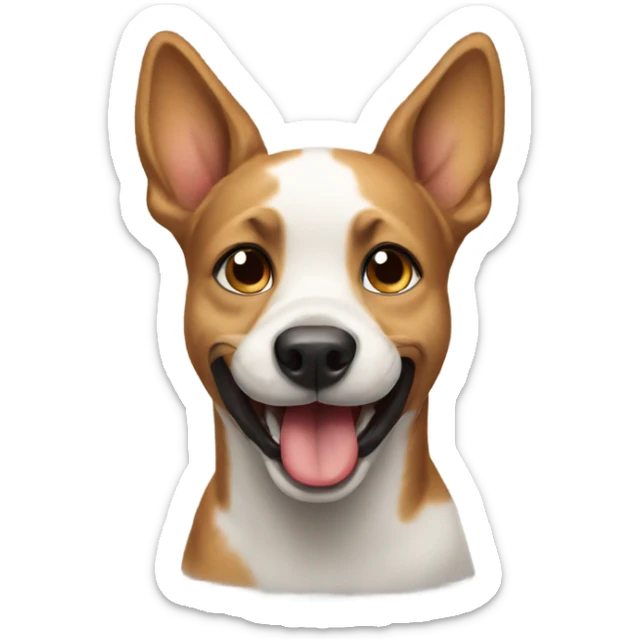 Dog happy sticker