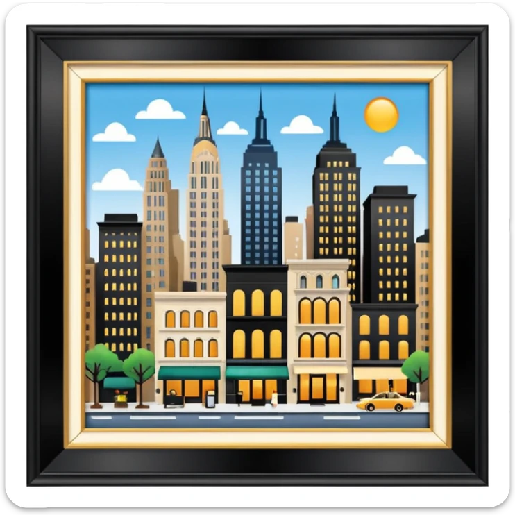 New york with Posh clubs, designer boutiques, famous galleries, and upscale restaurants and hotels had popped up on seemingly every corner sticker