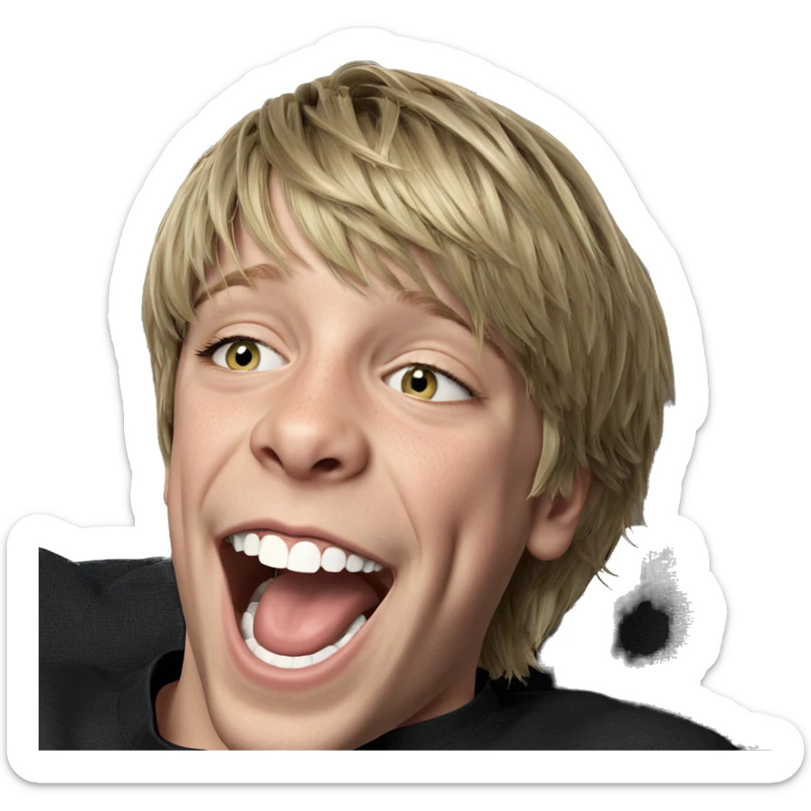 blonde boy meme expression sticker
