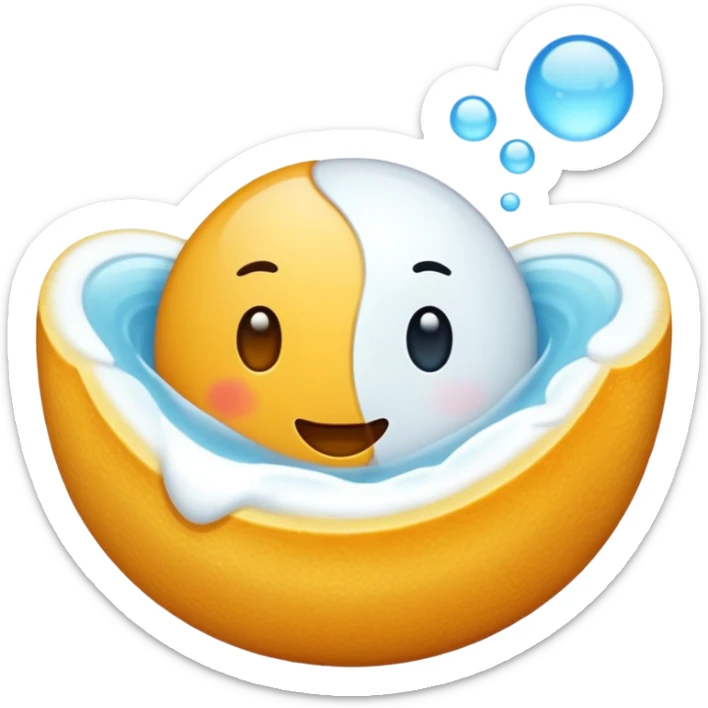 Emoji de la verificacion con color celeste chillante en la forma redonda y la palomita blanca en el centro sticker