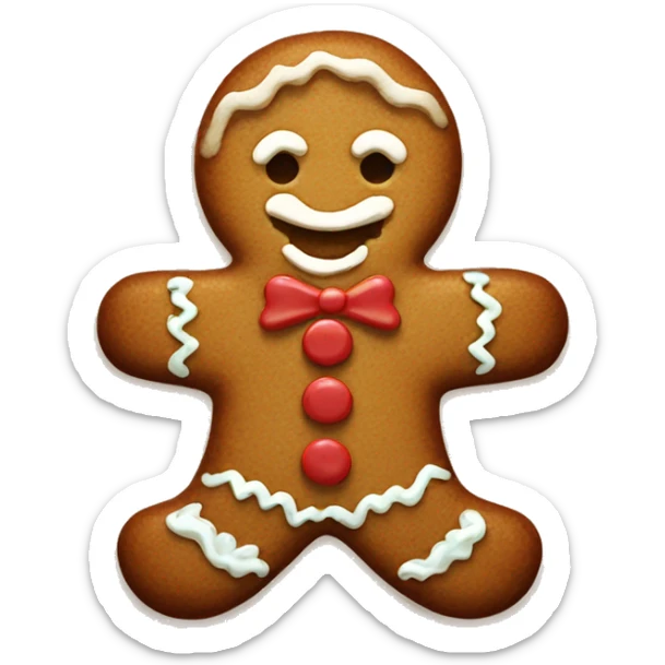 Gingerbread man sticker