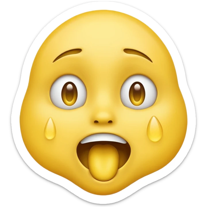 😂😮 mische die zwei emojis (von apple) so das bis auf dem mund alles so ist wie beim ersten und der mund ist wie der zweite, es sollen genau die selben gelben emojis sein keine menschen sticker