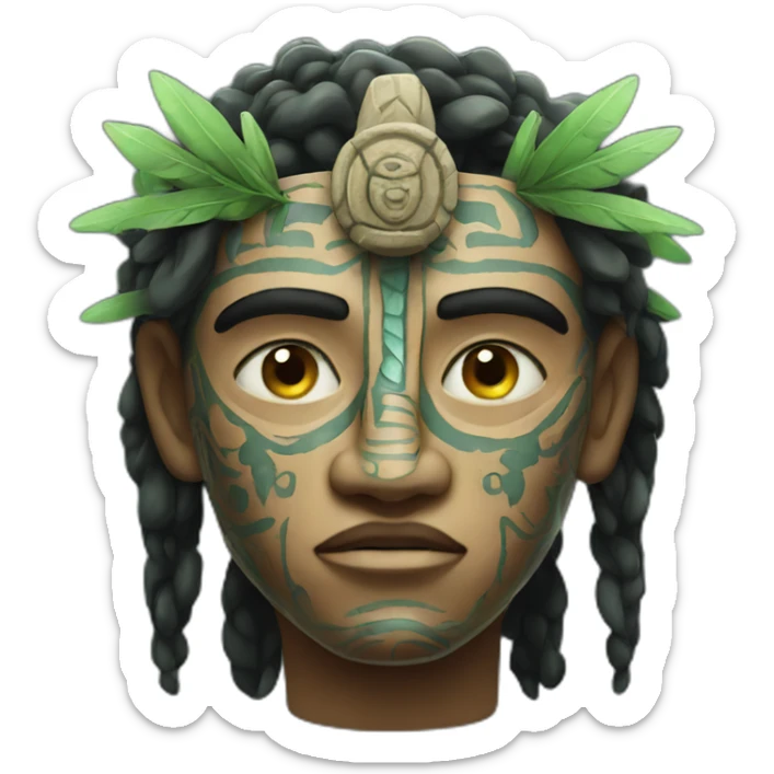 mayan god of tears sticker