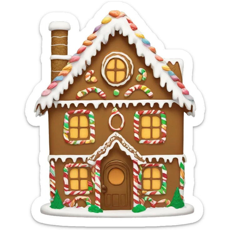 gingerbread house sticker