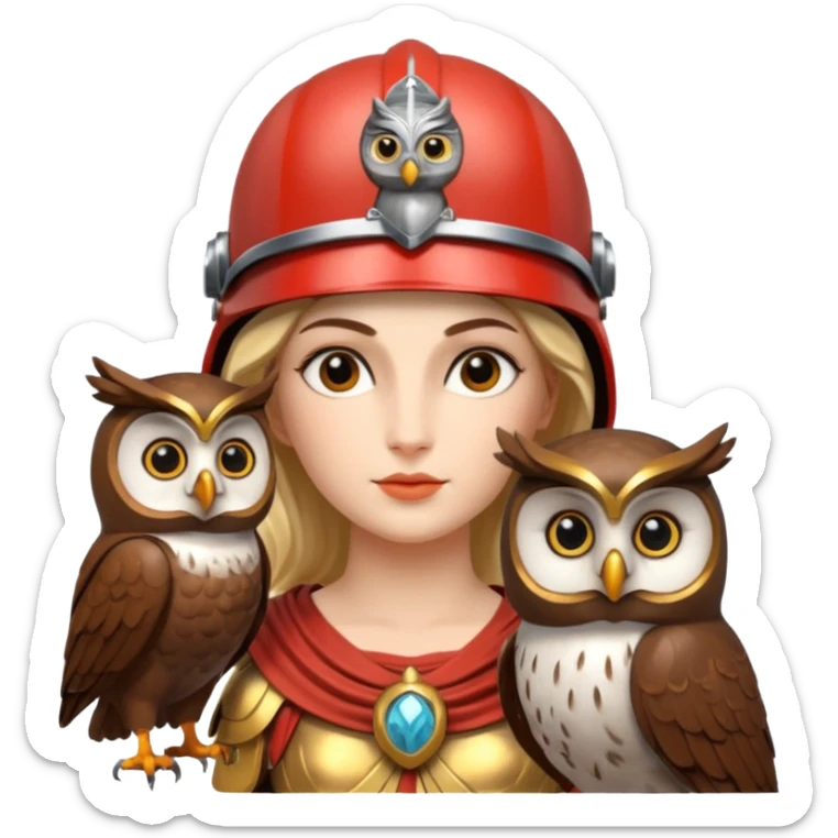 Minerva is the Roman goddess of wisdom, strategic warfare, commerce, and the arts, and is considered one of the most important Roman deities alongside Jupiter and Juno, forming the Capitoline Triad.  sticker