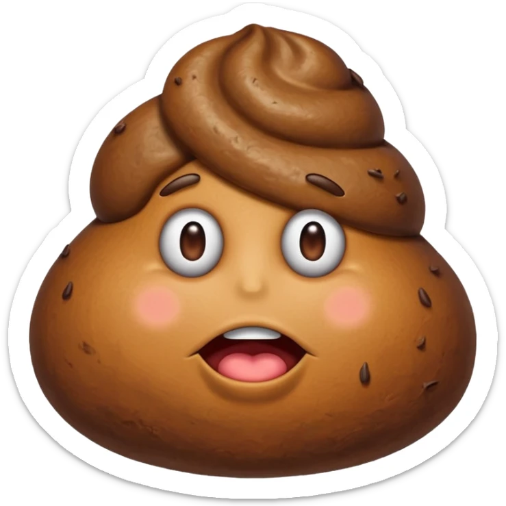 the poop emogi, a pile of poop in trumps image   none of those are what i want sticker