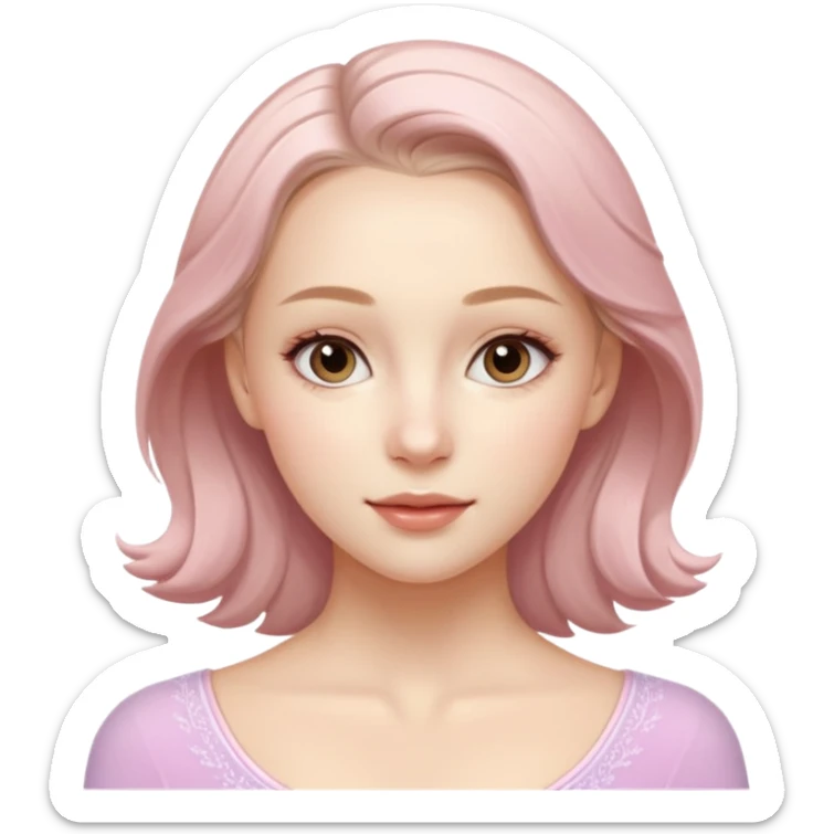 Cinematic Realistic Anna Shcherbakova figure skating Portrait, depicted with lifelike skin texture, subtle rosy undertones, and soft natural lighting that enhances the gentle contours of her face. sticker