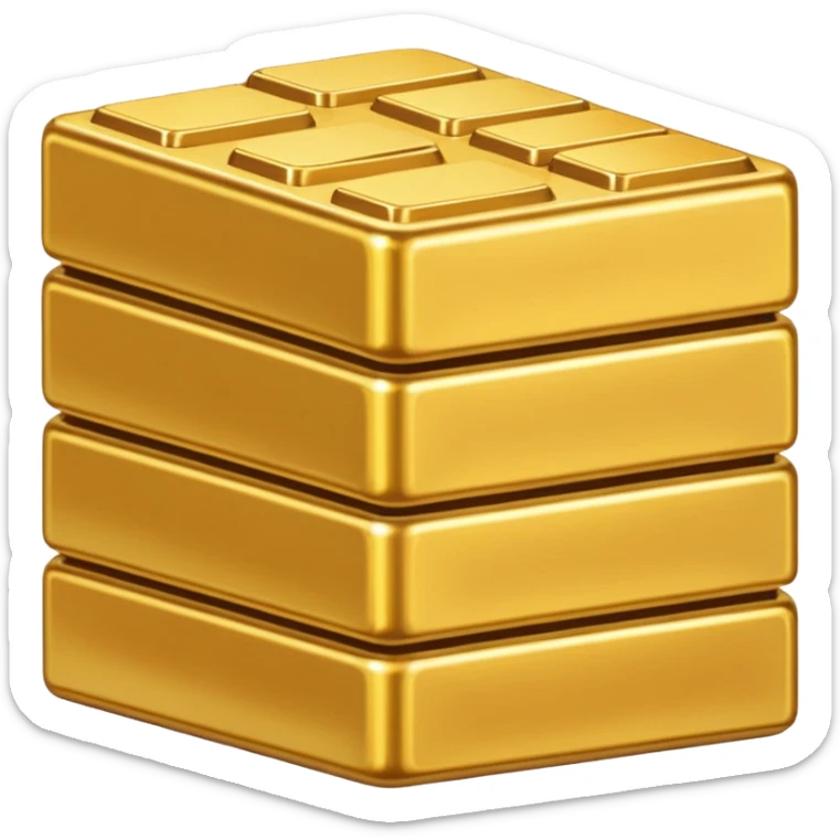 gold bricks sticker