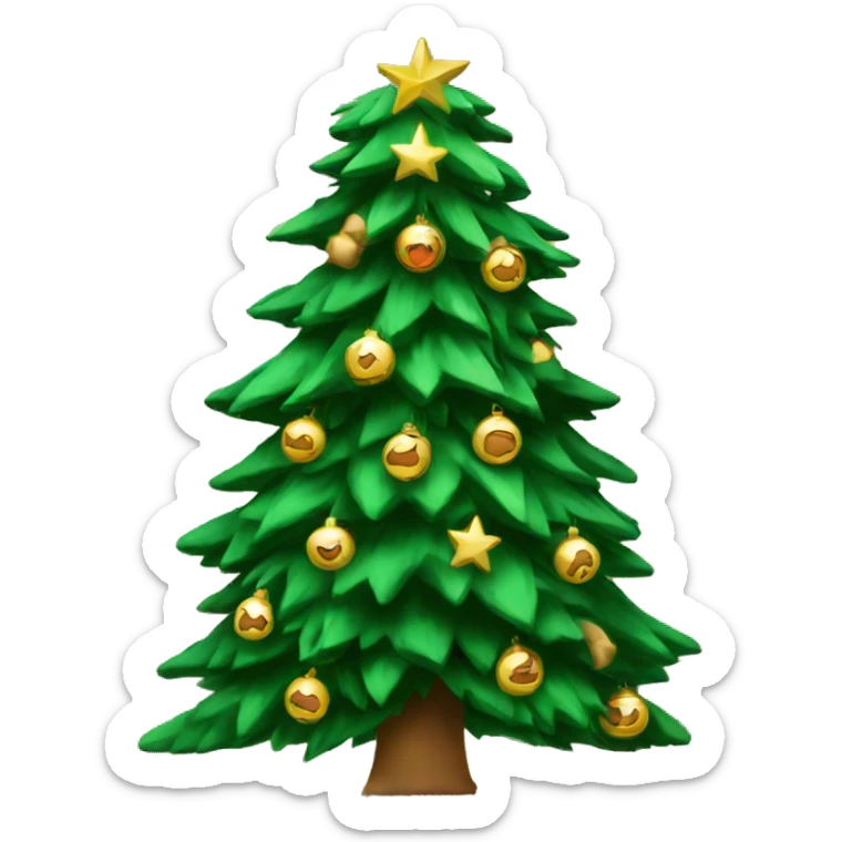 Christmas tree  sticker