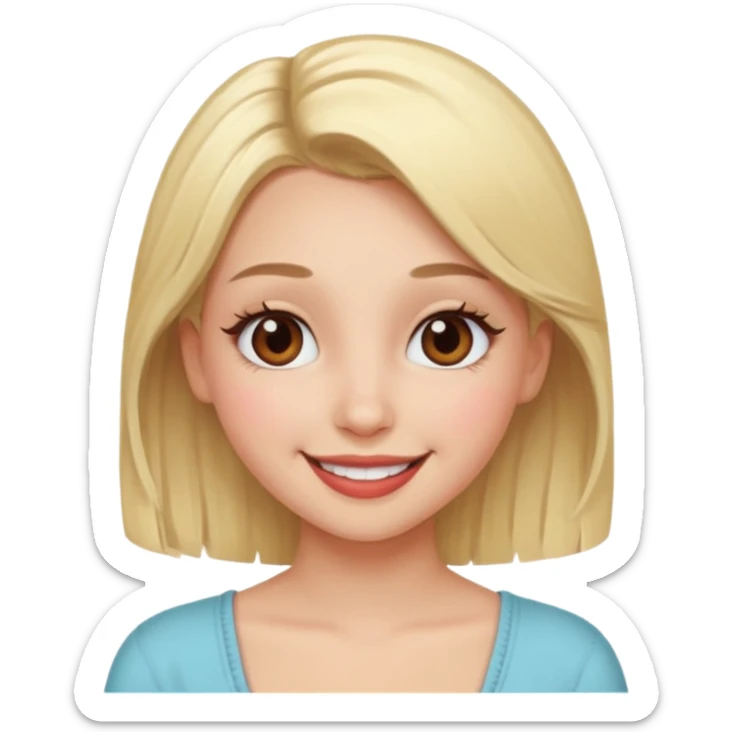 Define a beautiful girl who is really close to my heart in emoji sticker