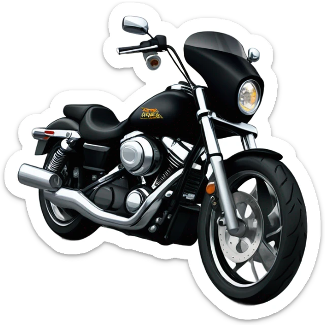 Black dyna super glide T sport 2003 dyna bro street style with tinted faring  sticker