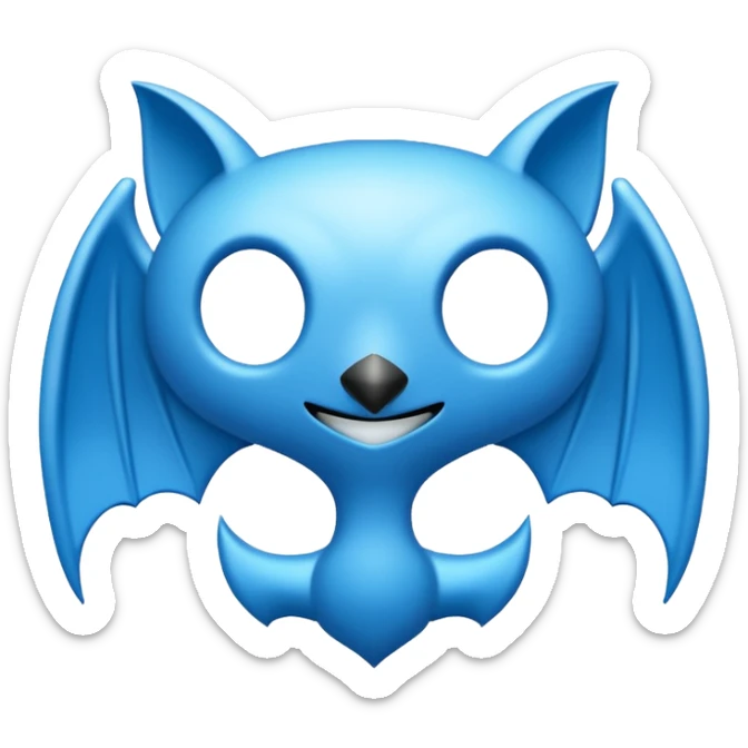 Genera la letra R tipografía gothan ultra en mayúscula de color celeste con un fondo blanco sticker