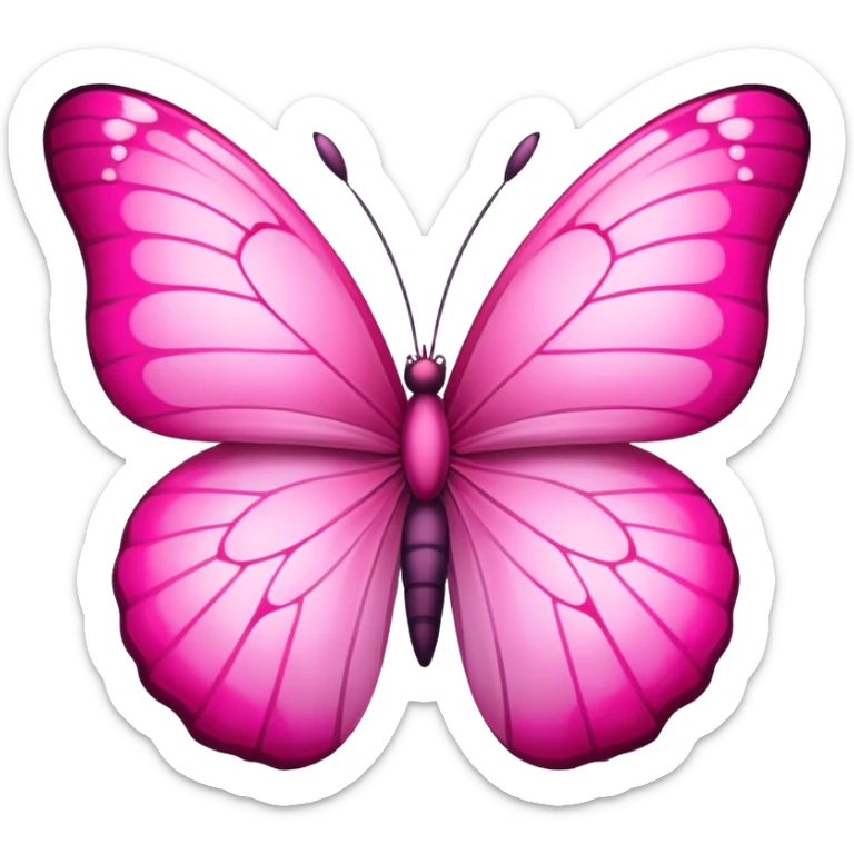 Mariposa rosa sticker