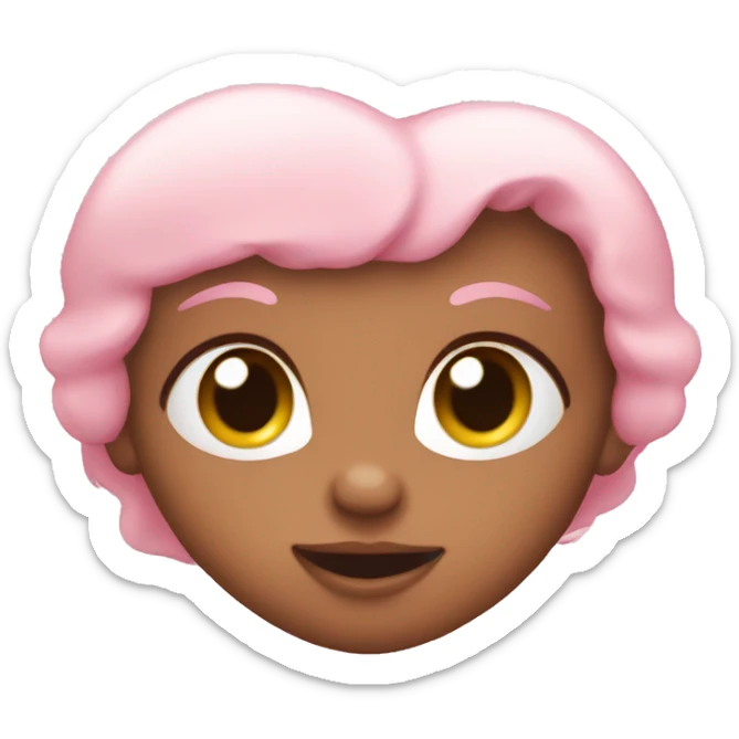 Baby pink heart sticker