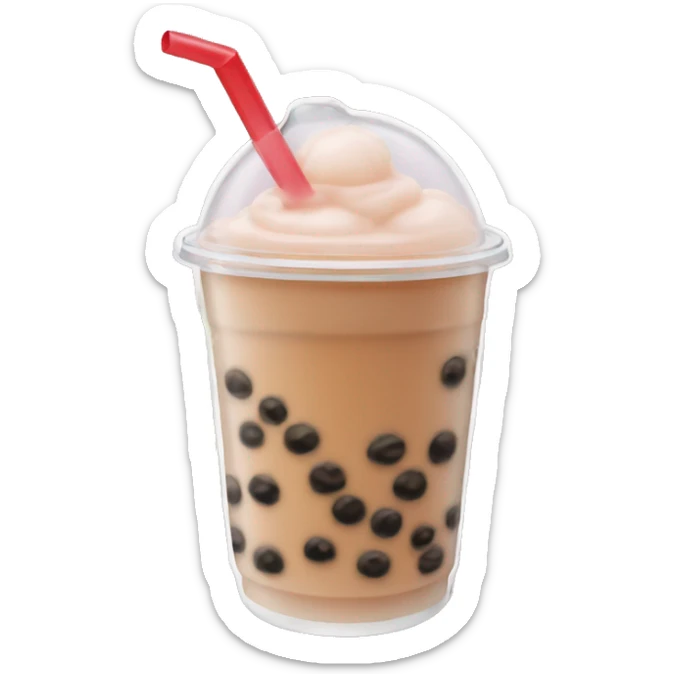 Bubble tea sticker
