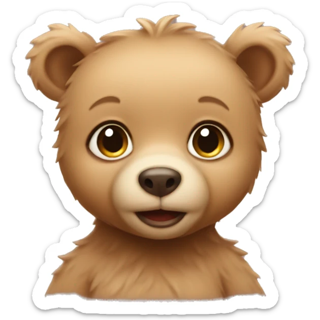 Baby bear sticker