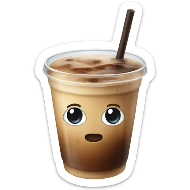 iced coffee sticker
