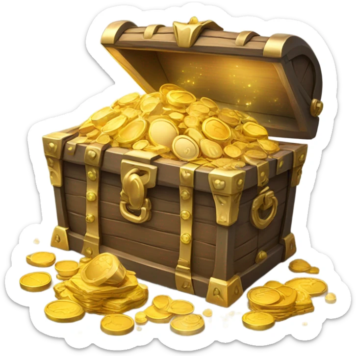 treasure chest sticker