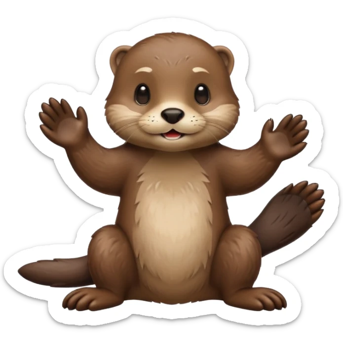generate a take my money otter emoji, similarly to the futurama meme sticker