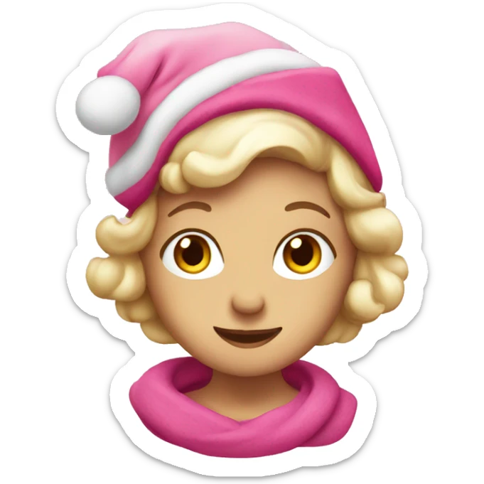 Pink Christmas  sticker