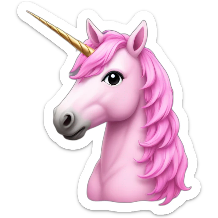 unicorn pink sticker