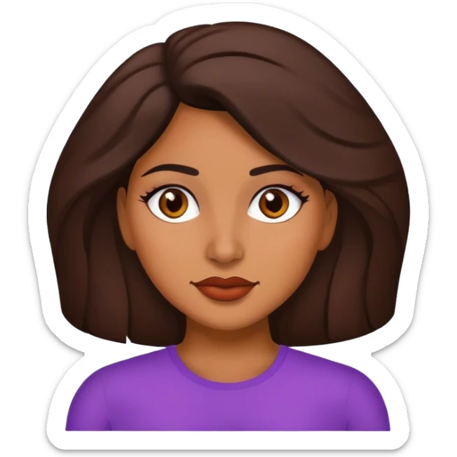 Brunet latina  sticker