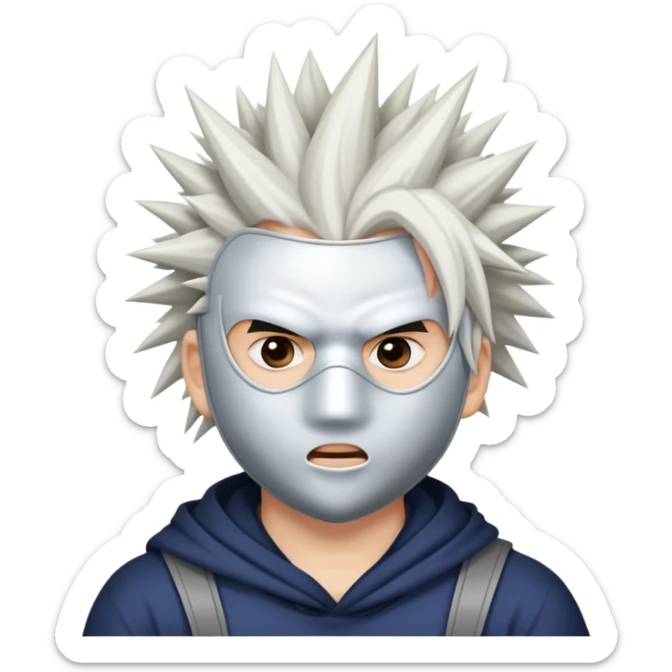 "- Nam
- 15 tuổi
- Da trắng
- Đầu đinh
- Đeo khẩu trang, mặt khó chịu
" sticker