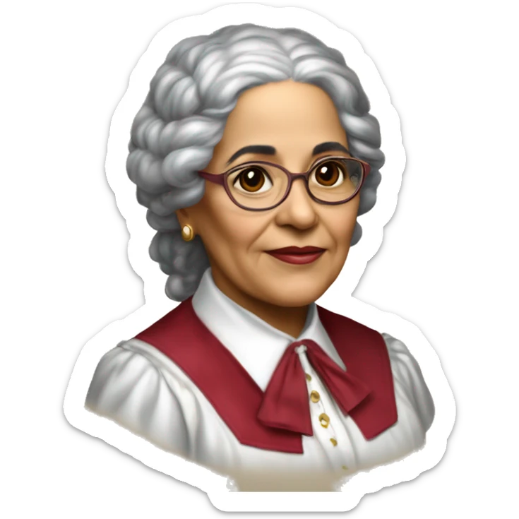 Julia Constancia de Burgos García was a Puerto Rican poet. As an advocate of Puerto Rican independence, she served as Secretary General of the Daughters of Freedom, the women's branch of the Puerto Rican Nationalist Party. burgundy  sticker