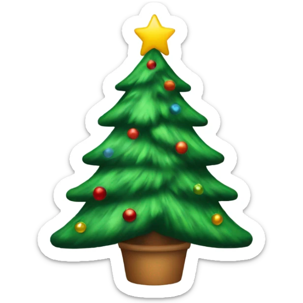 Christmas tree sticker