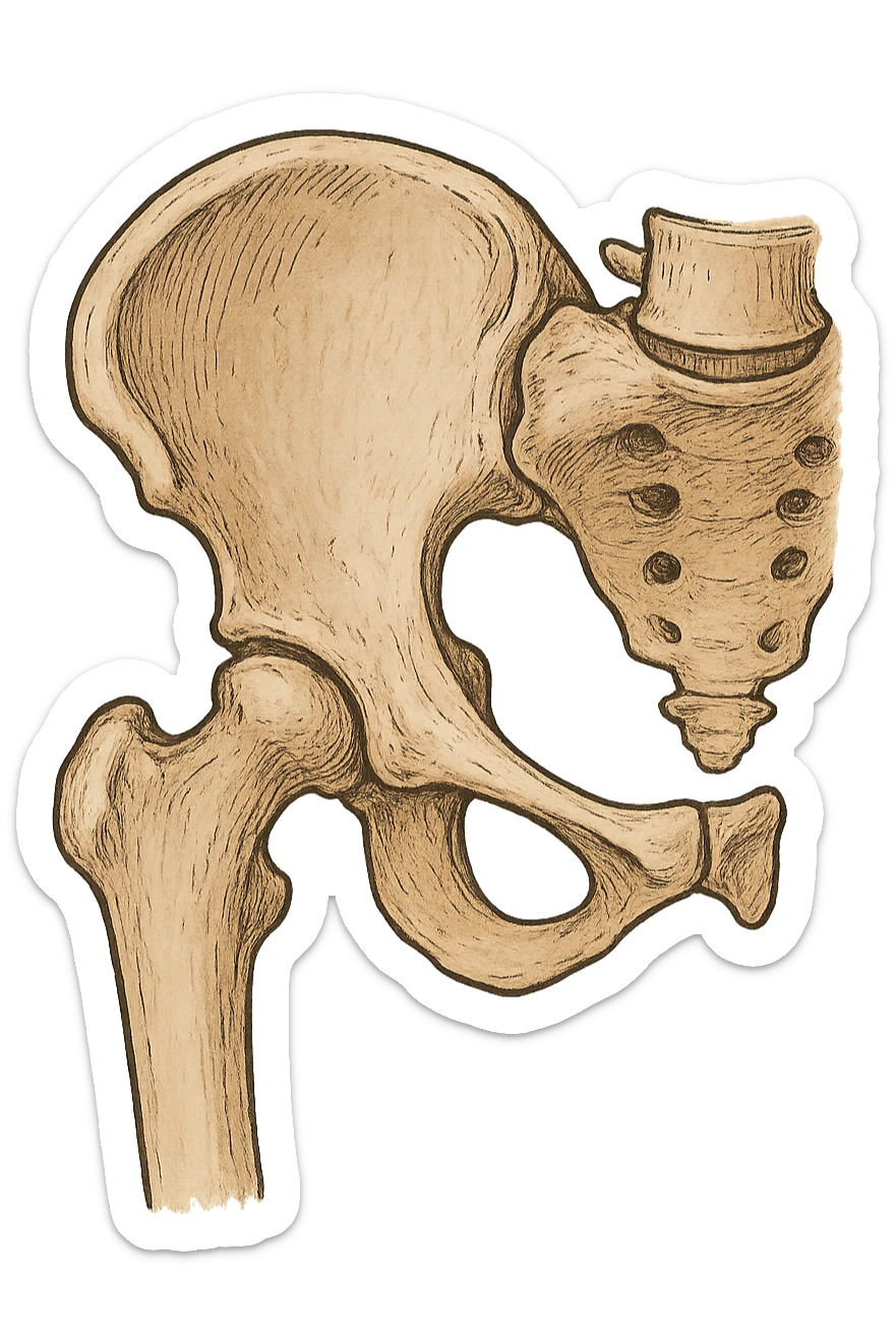 Anca su sfondo isolato sticker