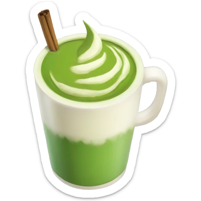 matcha latte sticker