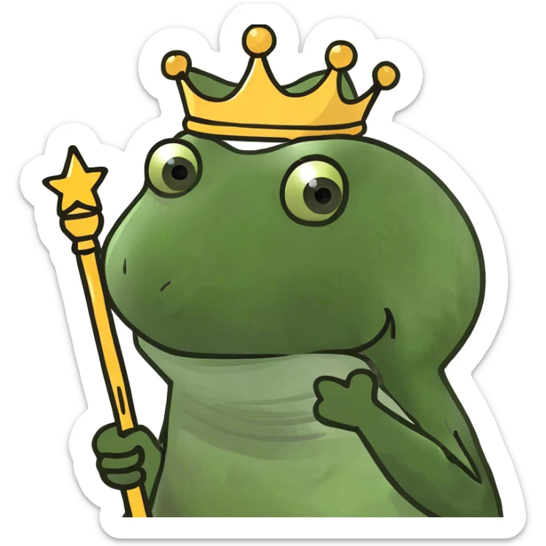 Frog sticker