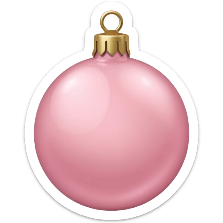 the color is baby pink its still christmas themed and aesthetic sticker