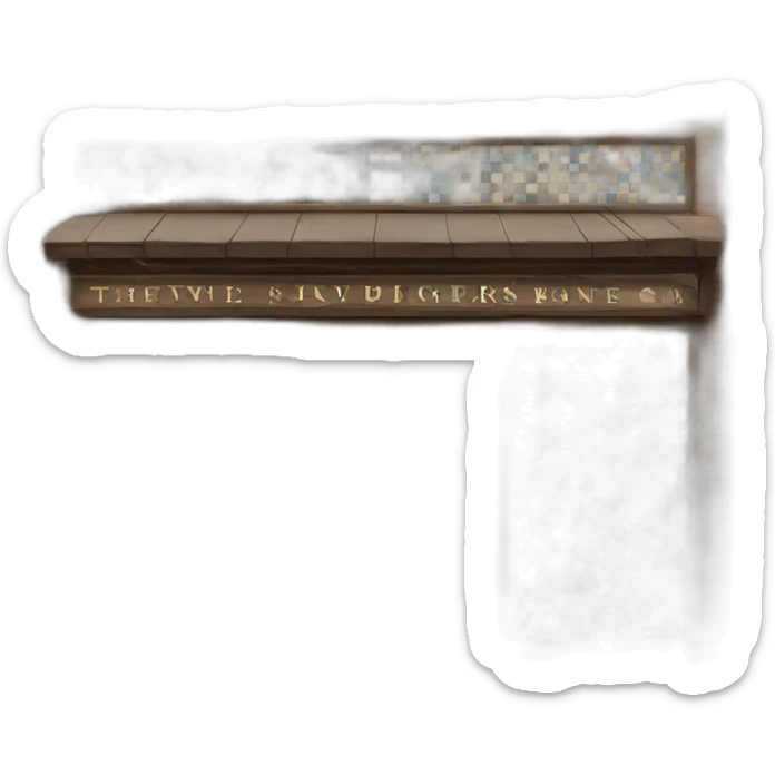 Exterior of a bar with a patchwork of tiles for the sign that spell out the words “The Mosaic” large on the facade sticker