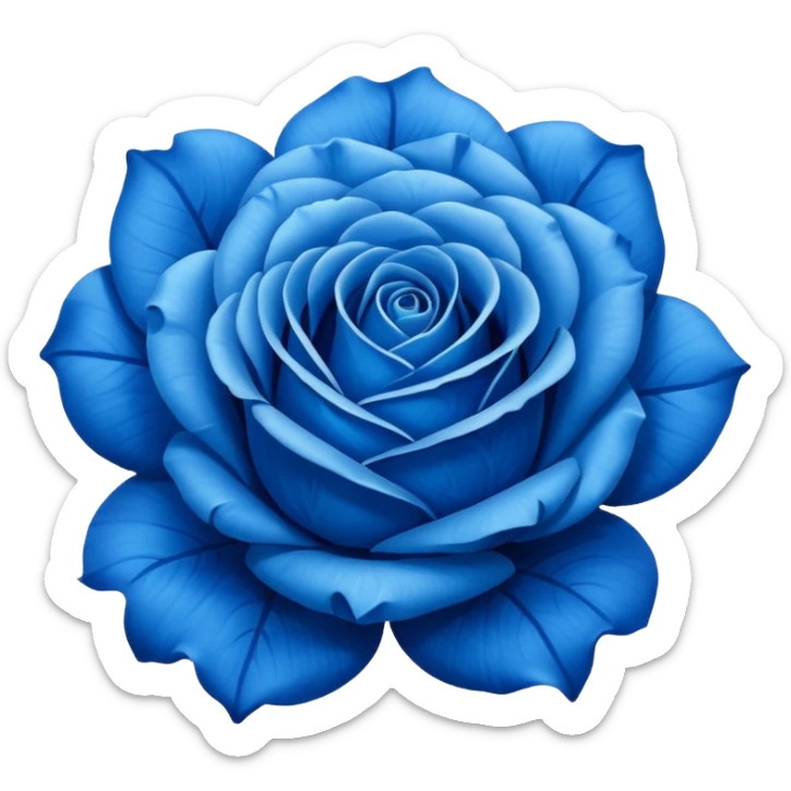 Blue rose sticker