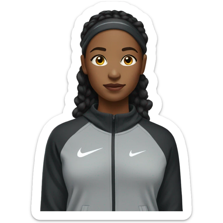 black teenage girls with nike tracksuit sticker