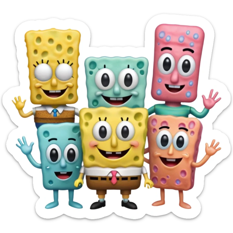 You want to make the emoji of SpongeBob and her friends real sticker