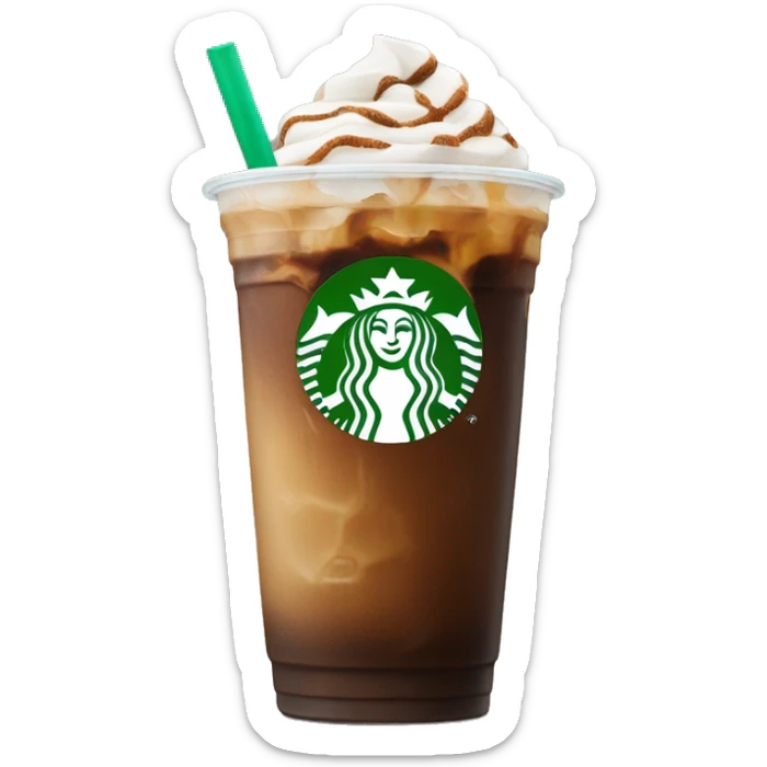 Starbucks iced coffee sticker