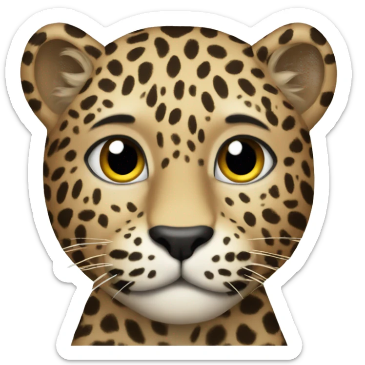 leopard  sticker