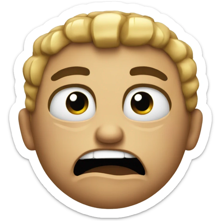 an angry  emoji sticker